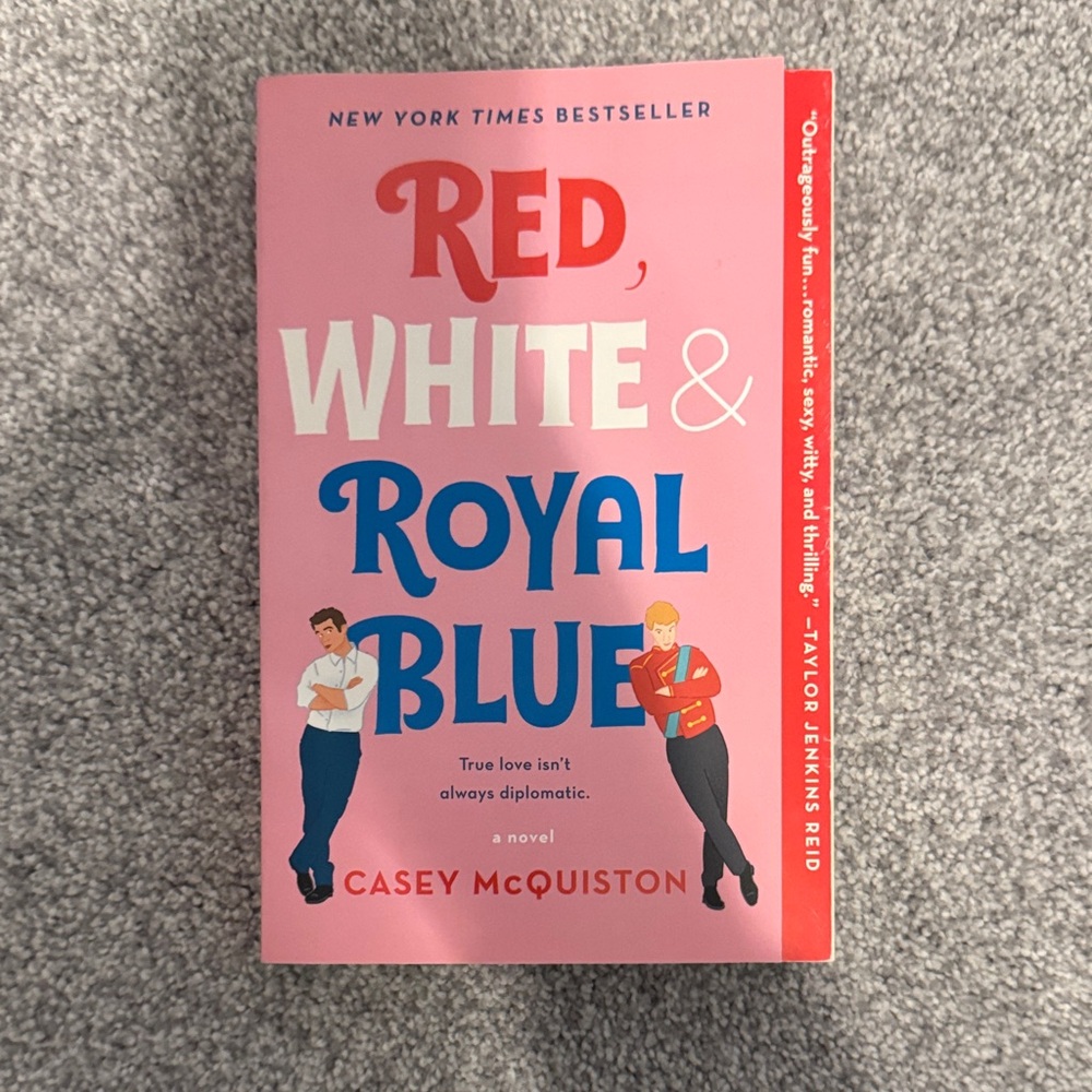 Red, White & Royal Blue by Casey McQuiston - Pink Cover